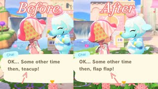How to change Villagers Custom Catchphrases back to their original in Animal Crossing New Horizons
