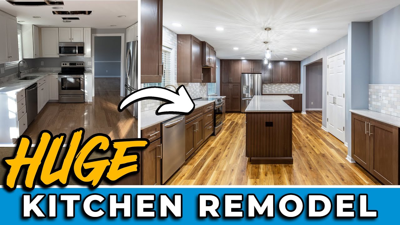 HUGE Kitchen Remodel from Start to Finish (Jan. 2023) - YouTube