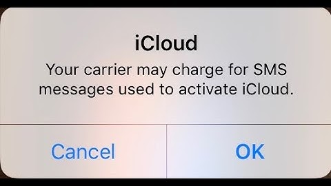 your carrier may charge for sms messages used to activate icloud | How to Fix