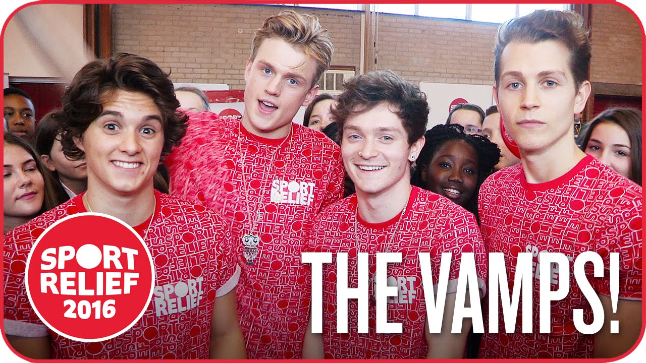 The Vamps try Human Hungry Hippos for Sport Relief