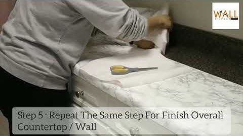 Tutorial how to install contact paper on tabletop