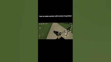 How to make monitor with camera in. Gorebox