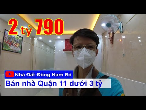 Bán nhà Quận 11 chính chủ dưới 3 tỷ. Nhà đẹp 1 lầu 3PN, sổ hồng riêng hoàn công