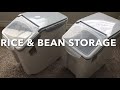 3 Month Rice &amp; Bean Storage Ideas / Long Term Food Storage / Pantry Organization / Dry Food Storage