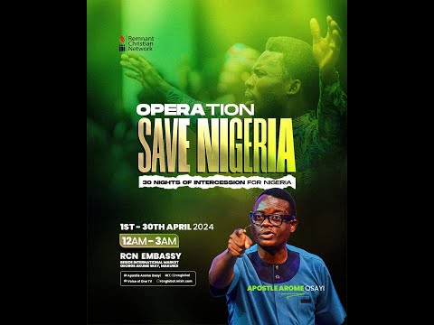 30 NIGHTS OF INTERCESSION FOR NIGERIA || OPERATION SAVE NIGERIA || DAY 4