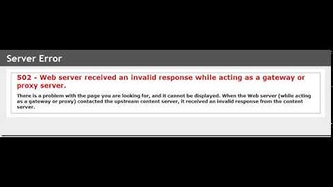 Leave in the comments in the 502 error