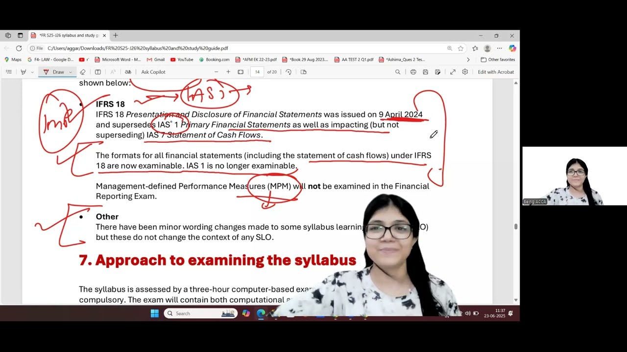 ACCA FR Syllabus Changes | September 2025 to June 2026 | ACCA 2025