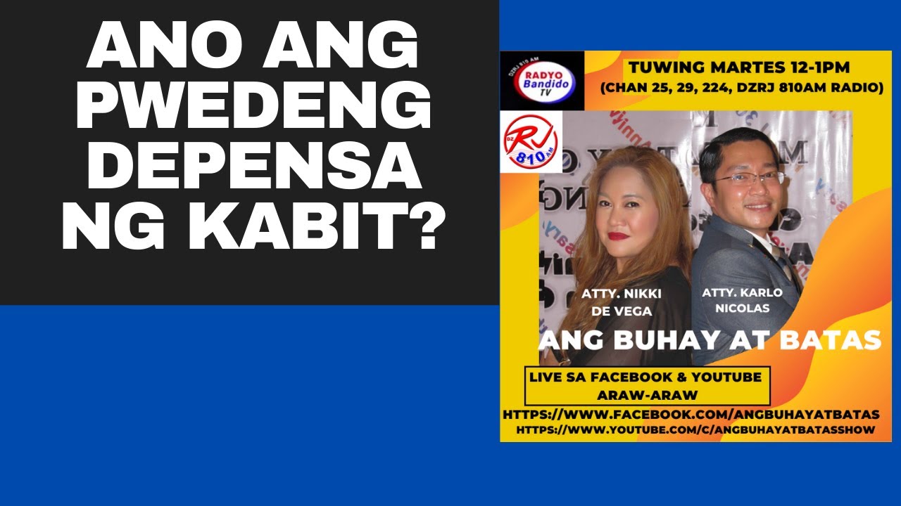 ANO ANG PWEDENG DEPENSA NG KABIT?