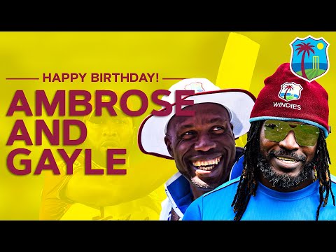 Happy Birthday West Indies Legends! Sir Curtly & the Universe Boss! | West Indies - Happy Birthday West Indies Legends! Sir Curtly & the Universe Boss! | West Indies
