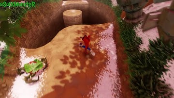 Diggin It - Clear Gem(All Boxes) - Crash Bandicoot 2