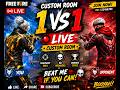 🔴 FREE FIRE LIVE 🔥 Custom Room 1vs1 Challenge | Clash Squad & Sniper Battle | Join Now!