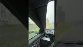 Big Fluds, Rainstorm and suddenly a Rainbow in Austria / Graz. After the Rain comes Sun.