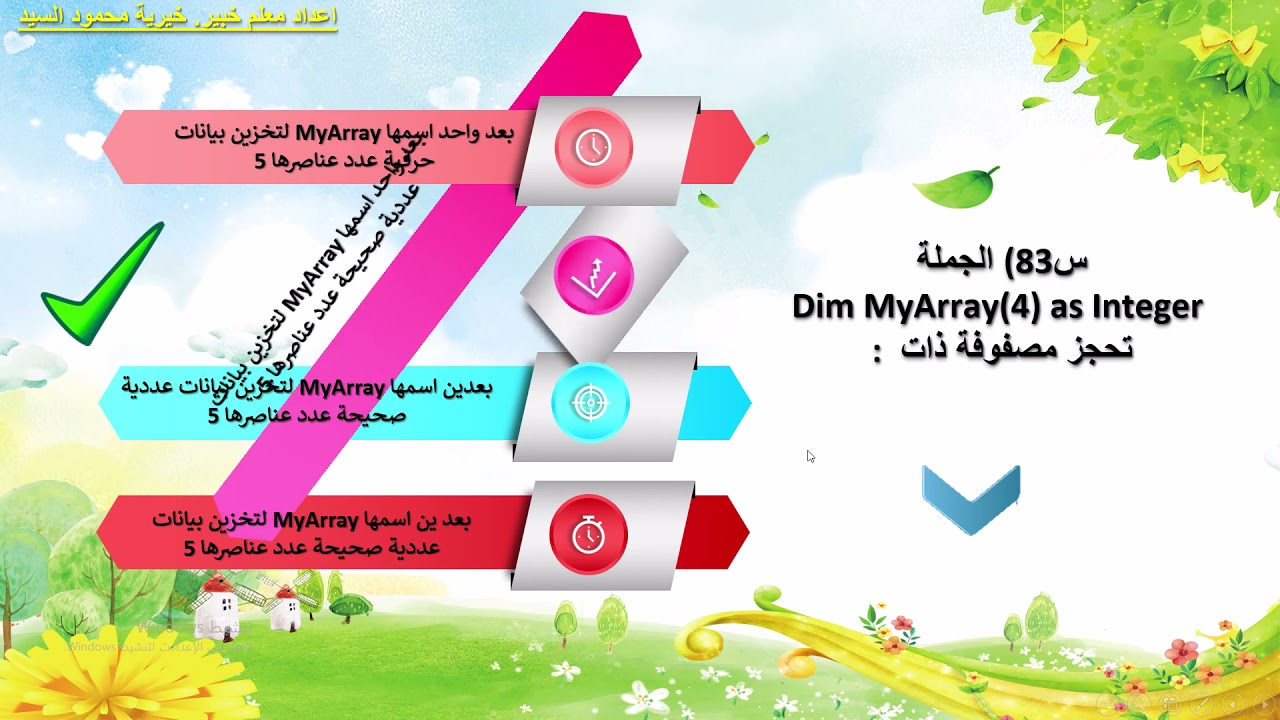 الأسئلة الاسترشادية اختيار من متعدد جزء المصفوفات تقنية المعلومات