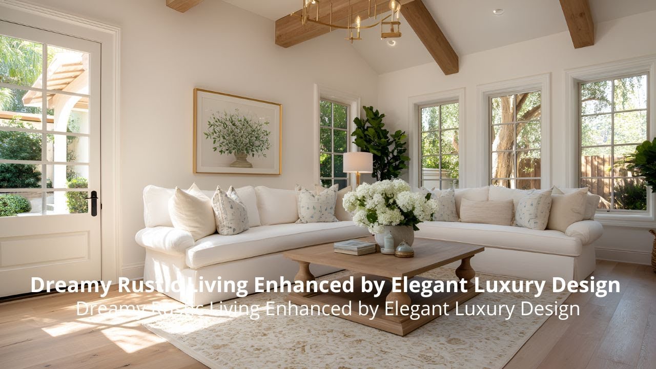 Dreamy Rustic Living Enhanced by Elegant Luxury Design