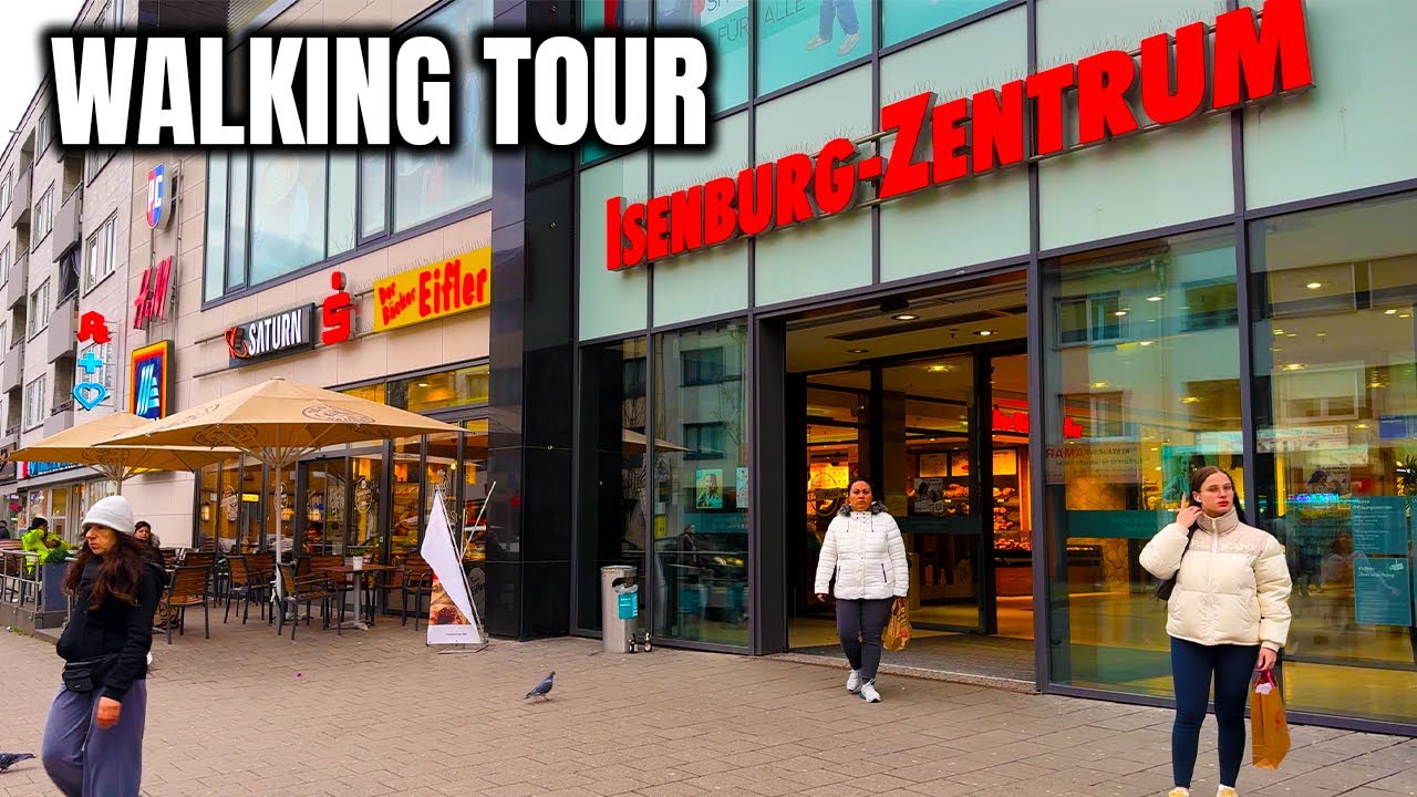 4K Isenburg Zentrum Walking Tour 🇩🇪  | Neu-Isenburg Shopping Center Travel Vlog | Germany Tour 2025