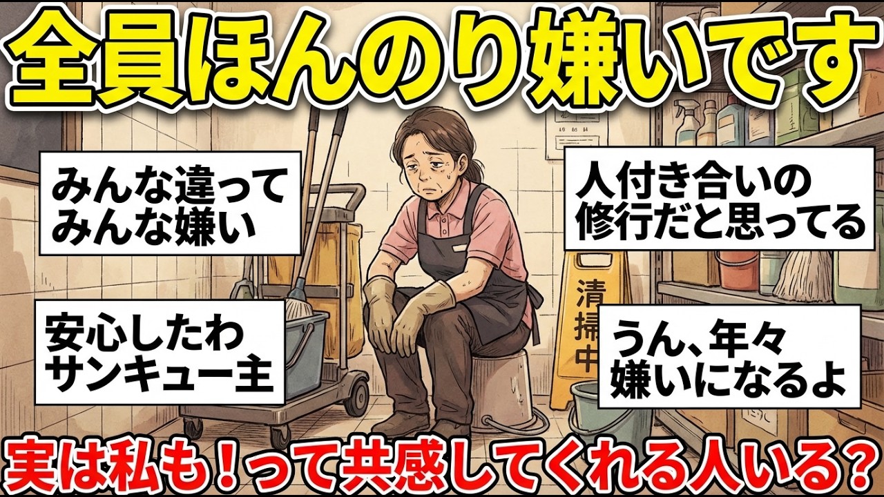【更年期キツイ】人間嫌いな人が意外に多くてビビった！実は周りの人みんな嫌いだよって人の雑談ww   【ガルちゃん雑談】【ガルちゃん】【有益】