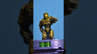 Master Chief owns the playground 😆 #halomegaconstrux #stopmotion #halo #masterchief #shorts