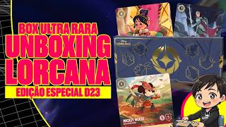 🃏ABRIMOS a RARA BOX D23 de LORCANA! 🔥 Um dos Itens Mais Valiosos do Jogo