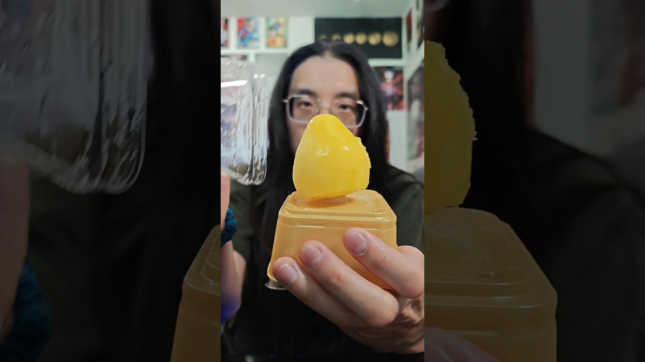 Trying this pear ice cream