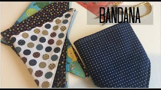 BANDANA DE TELA SENCILLA DE HACER: para bebés y para mascotas