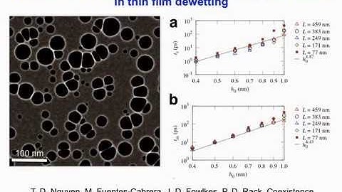 Interfacial phenomena studies