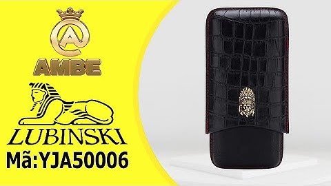 Bao da C.i.g.a.r 3 điếu Lubinski | Bao đựng C.i.g.a.r 3 điếu cao cấp YJA50006 | Ambe