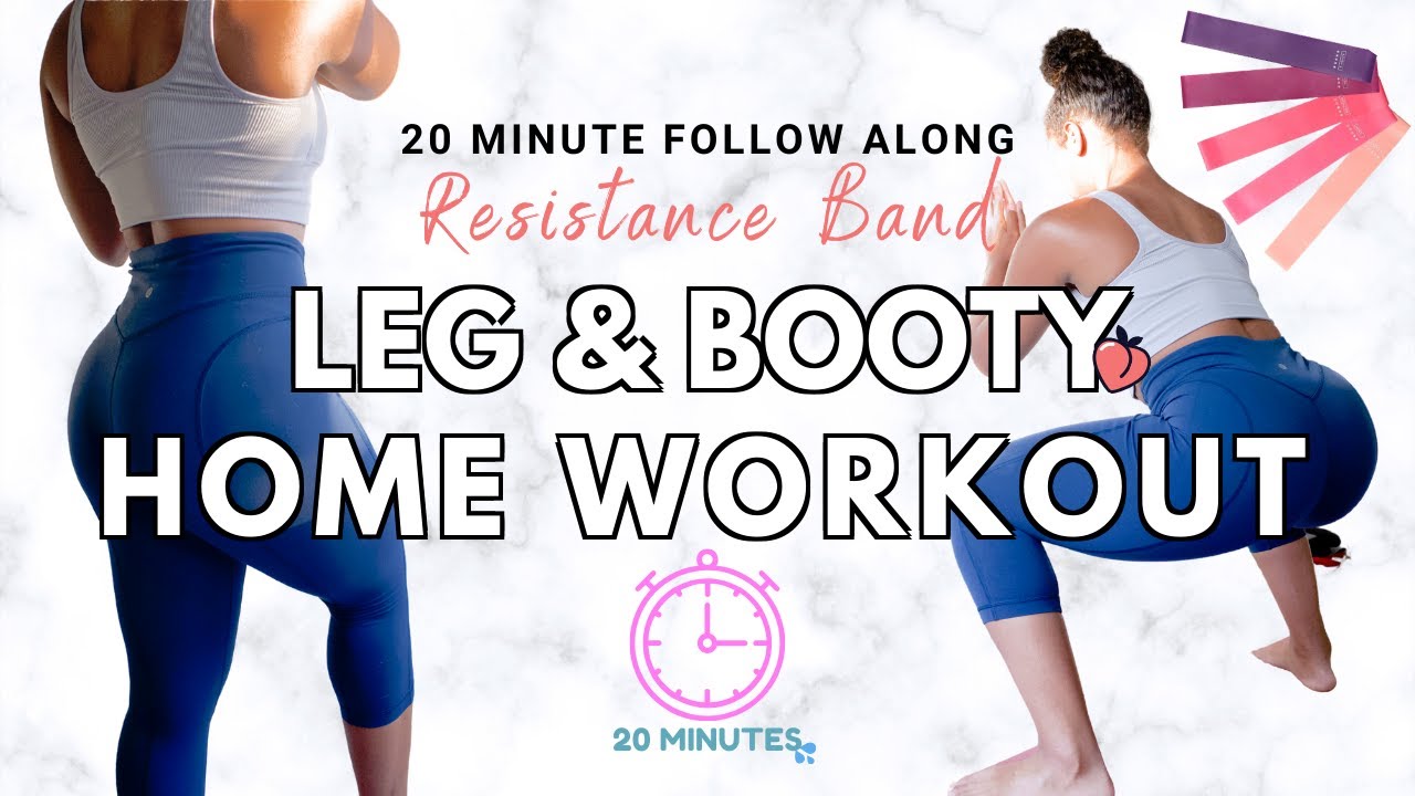 20 MINUTE LEG & BOOTY HOME WORKOUT Resistance Bands Complete Follow