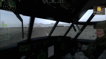ARMA 2:C-130 Takeoff & Landing Without Auto Landing (Episode 1)