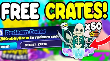 FREE CRATES! ALL WORKING ADMIN CRATES CODES In SPONGEBOB TOWER DEFENSE! SECRET EXOTIC SHOWCASE!