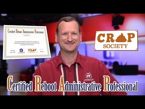 ITProTV announces new IT certification: Certified Reboot Administrative Professional