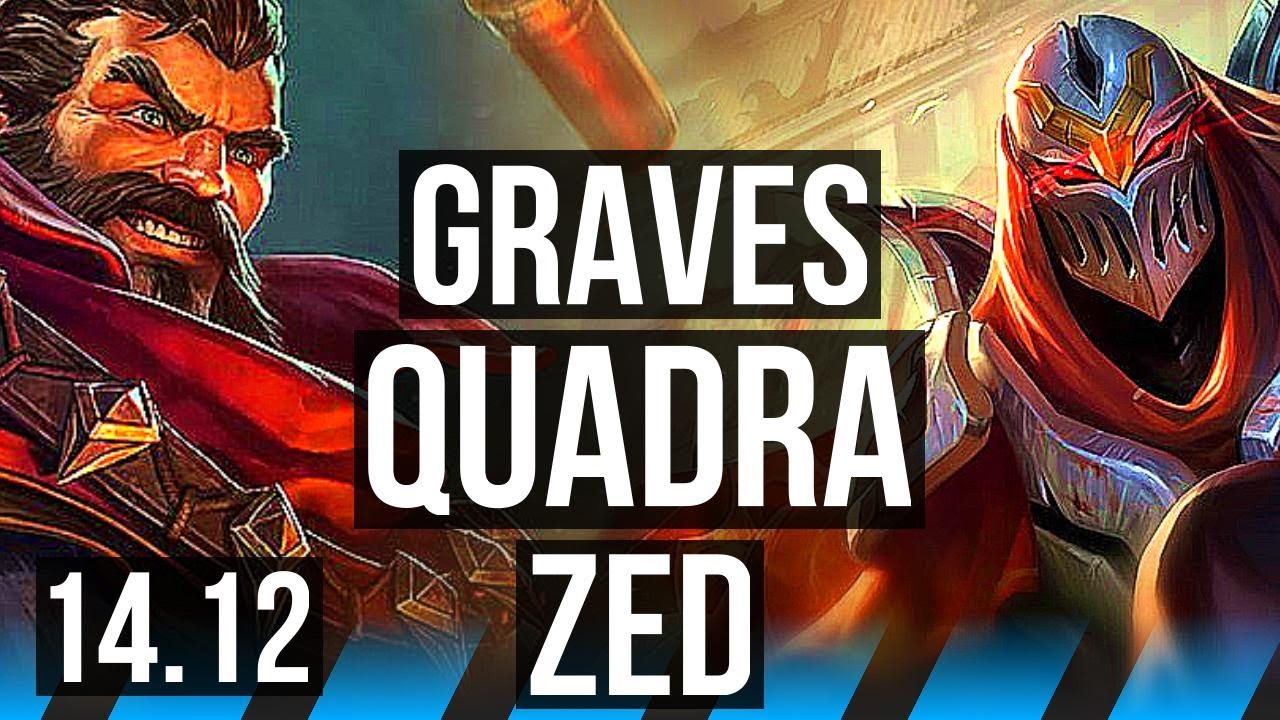 GRAVES vs ZED (MID) | Quadra, 6 solo kills, 600+ games | BR Diamond | 14.12