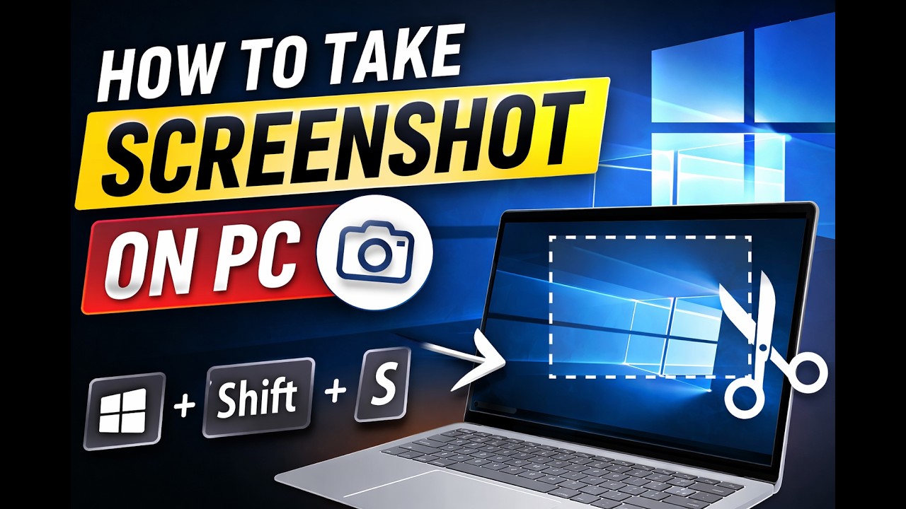How To Take Screenshot In Laptop Or Computer - YouTube
