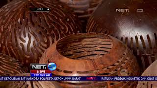 Ukiran Cantik Dari Batok Kelapa -  NET5