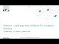 Dimension Local Energy Hubs to Reduce Grid Congestion