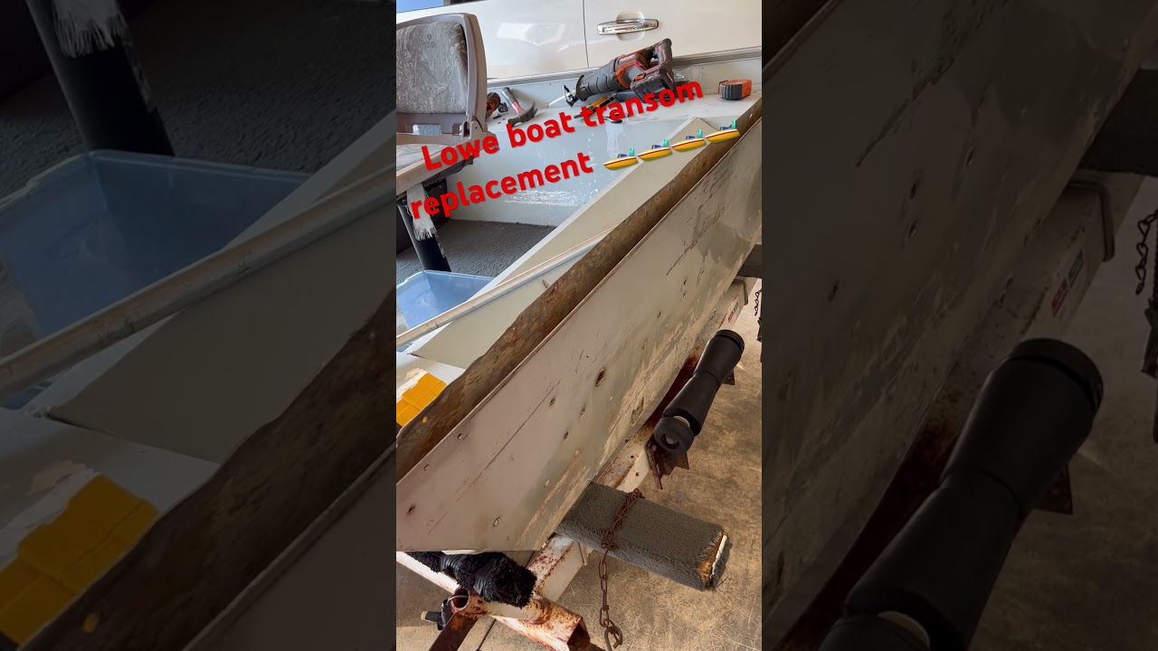 Lowe transom replacement 