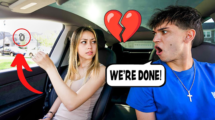 Starting An Argument Then Throwing My Engagement Ring Out The Window!