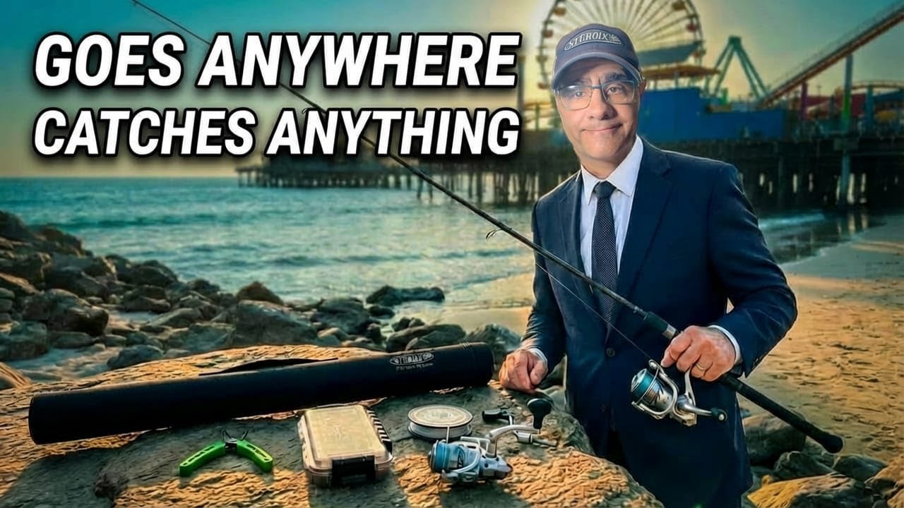 My Secret Travel Fishing Setup (Catches Anything)