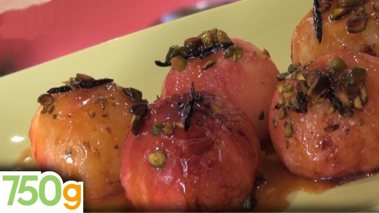 Recette de Pêches rôties - 750g - YouTube