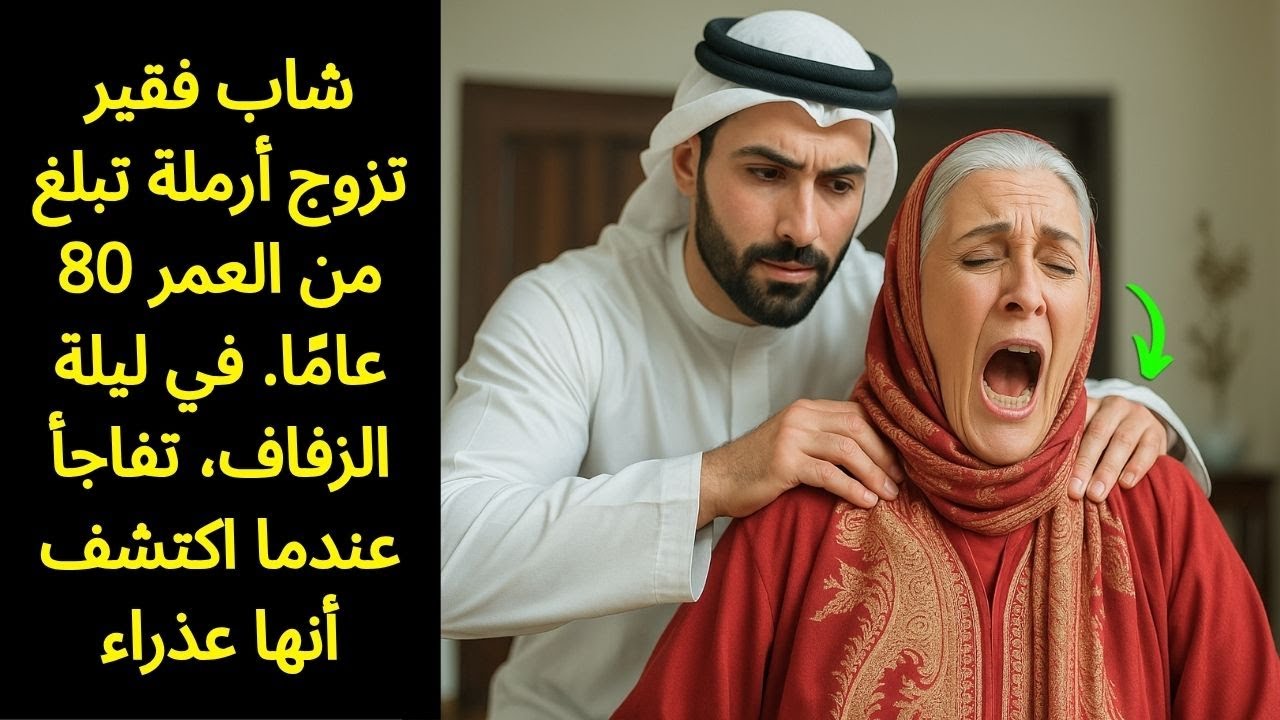 شاب فقير تزوج أرملة تبلغ من العمر 80 عامًا. في ليلة الزفاف، تفاجأ عندما اكتشف أنها عذراء