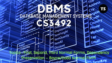 🎥 Database Management System | Normalization & Dependency Preservation | CS3492 🎓