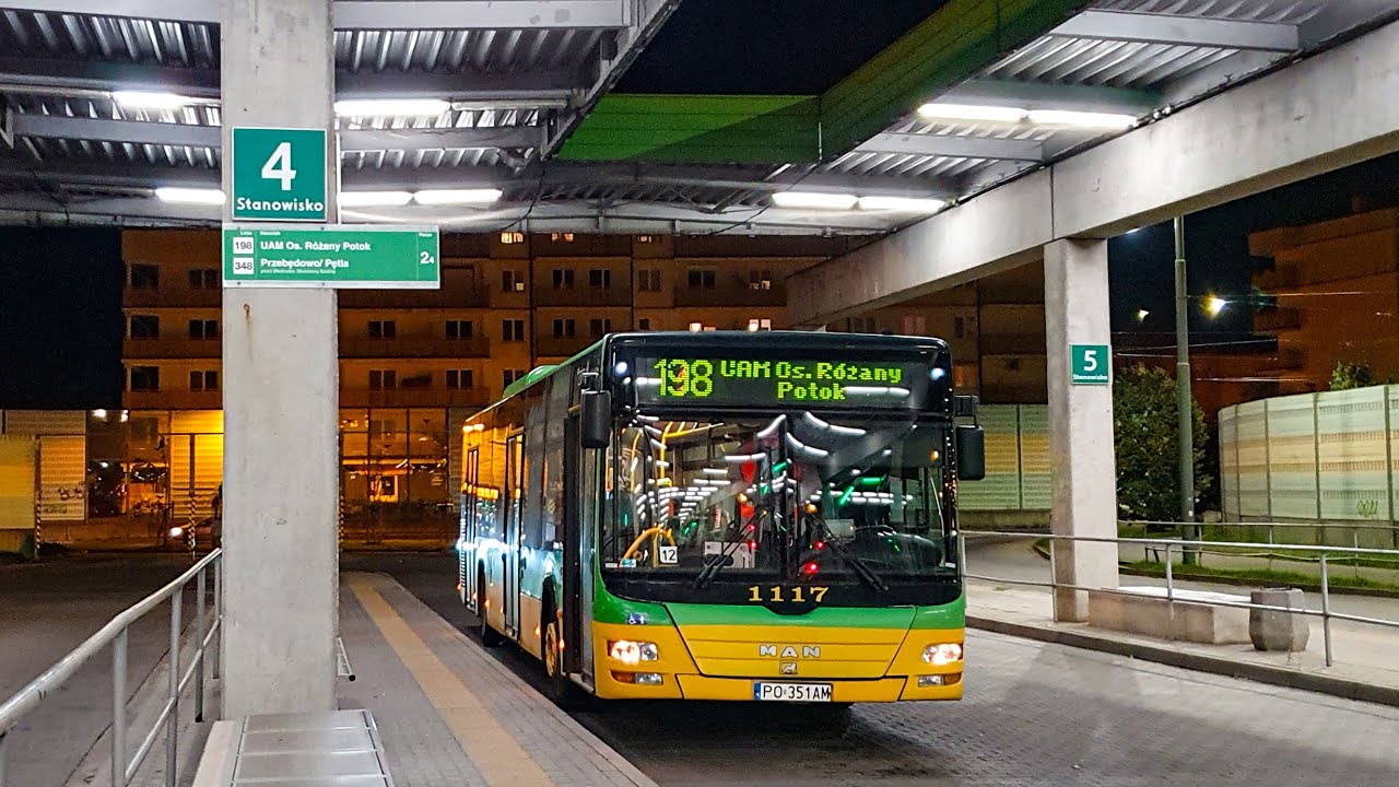 MPK Poznań - (*) MAN NL263 Lion's City #1117 [ZF🎵] | linia 198