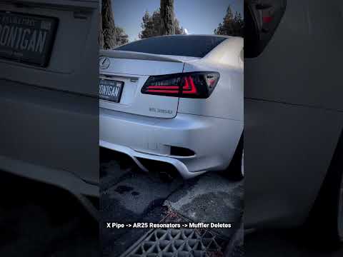 Best Sounding Lexus IS350 Exhaust Setup / Cold Start