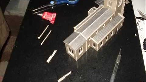 Making A Metcalfe Model Of A Church