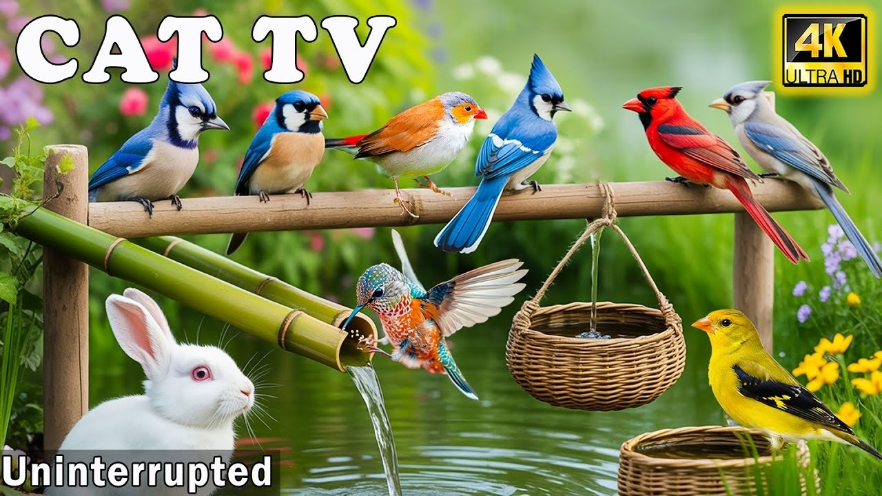 Bird Videos for Cats 🐦 Soothing Bird Chirps to Prevent Boredom for Home Alone – Relaxing CAT TV