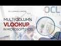THe VLOOKUP Function - Multi Column Lookup