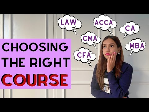 HOW TO CHOOSE THE RIGHT COURSE | Career Advice + Worksheet