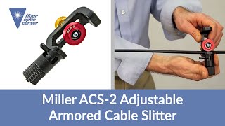 Vidéo : Coupe-câble à fibre optique blindé ajustable Miller ACS-2