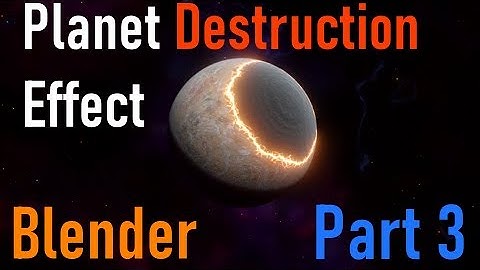 Blender Planet Destruction Effect-Part 3-stars|nebula Backdrop