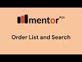 Order list in Mentor POS Restaurant Management Software. Search order based on status and servers.