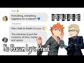 "No reason" Lyric prank | Haikyuu text video